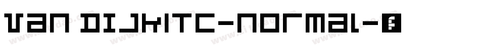 Van DijkITC-Normal字体转换